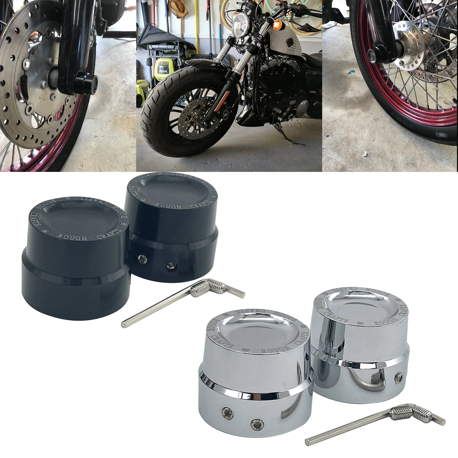 Motorcycle 29mm Front Axle Nut Cap Cover For Harley Sportster Touring