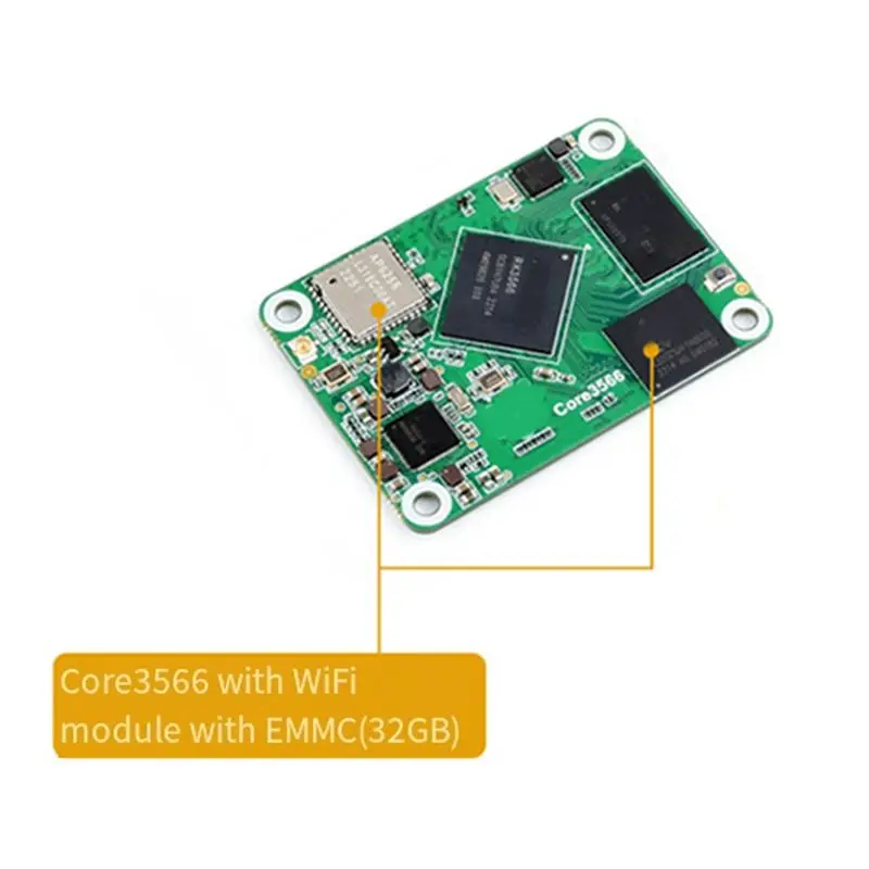 HOTA72T Core3566 모듈 키트 RK3566 쿼드 코어 프로세서 4.3인치 DSI 터치 스크린을 갖춘 고성능 컴퓨팅