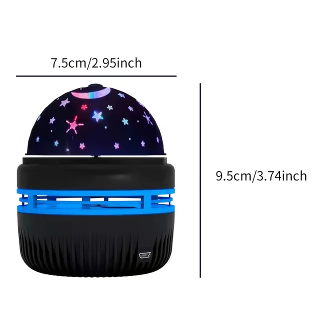 Projecteur de ciel étoilé LED coloré, boule magique de galaxie, lune, étoile, veilleuse d'ambiance pour chambre à coucher, lampe pour la décoration de la maison 6 Projecteur de ciel étoilé LED coloré, boule magique de galaxie, lune, étoile, veilleuse d'ambiance pour chambre à coucher, lampe pour la décoration de la maison 6