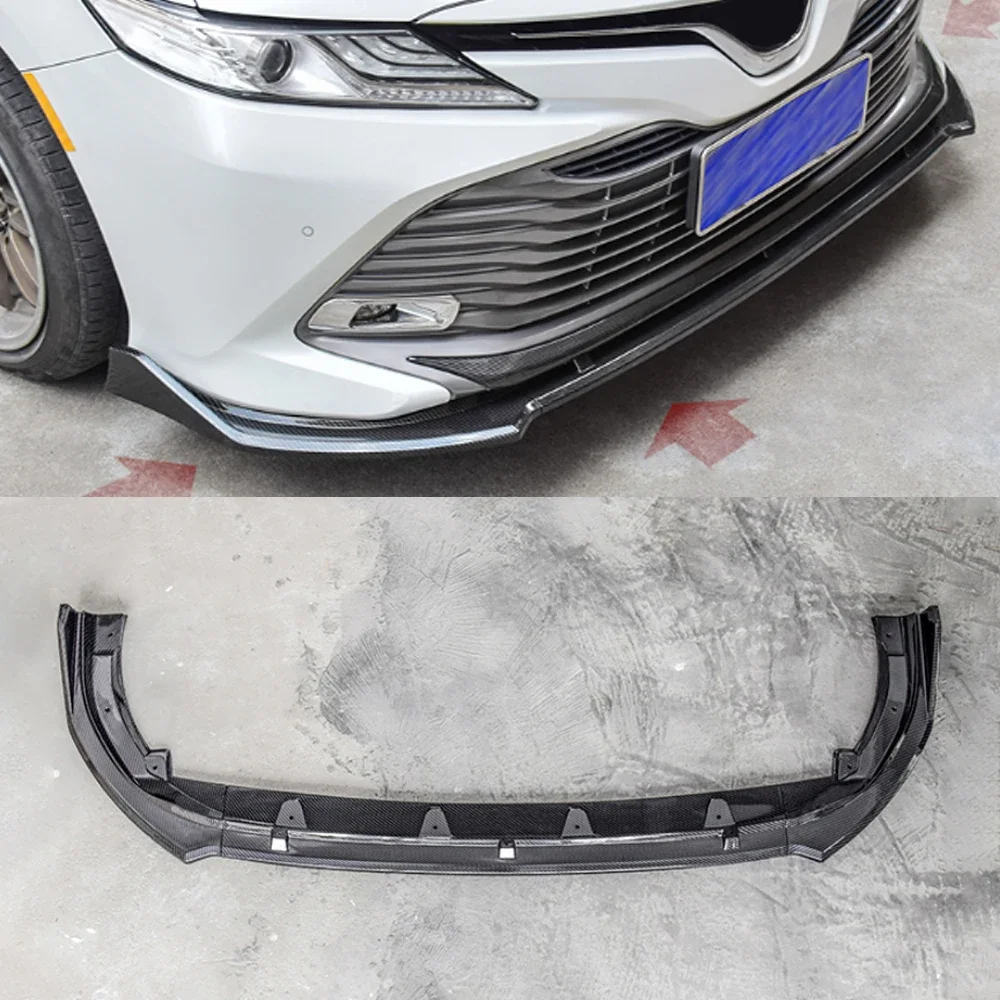 

Front Skirt for Toyota Camry XV70 2018-2023 3PCS Car Front Bumper Lip Body Kit Spoiler Splitter Deflector Canard Guard Diffuser