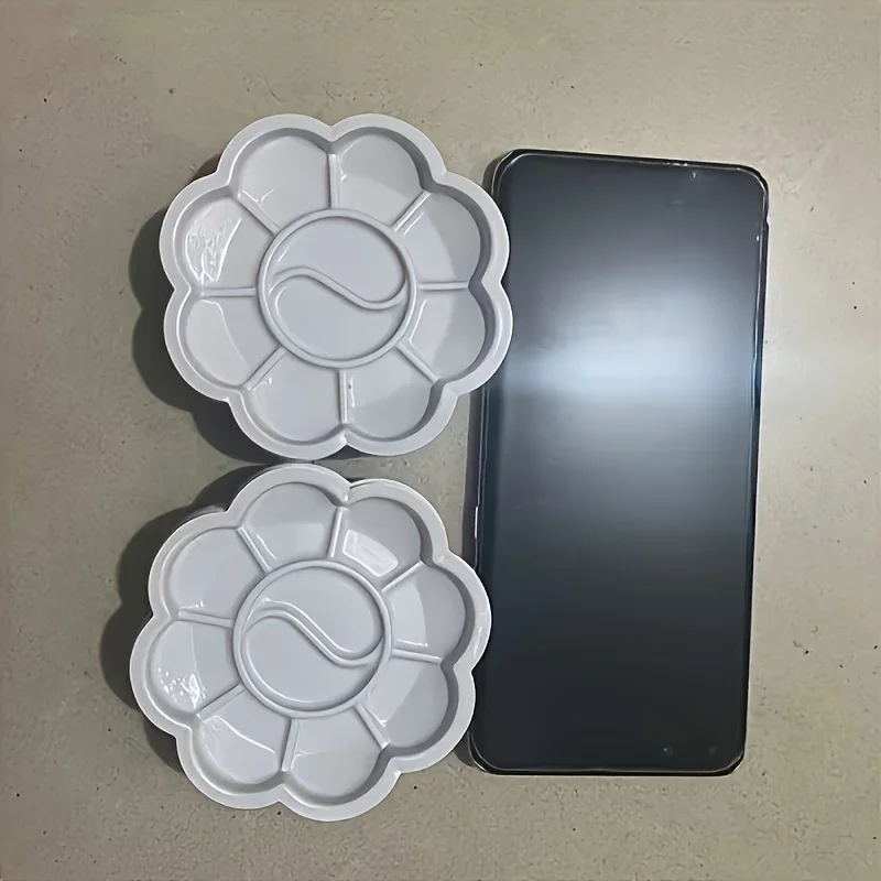 Mini flower-shaped plastic paint palette 20/30PCS