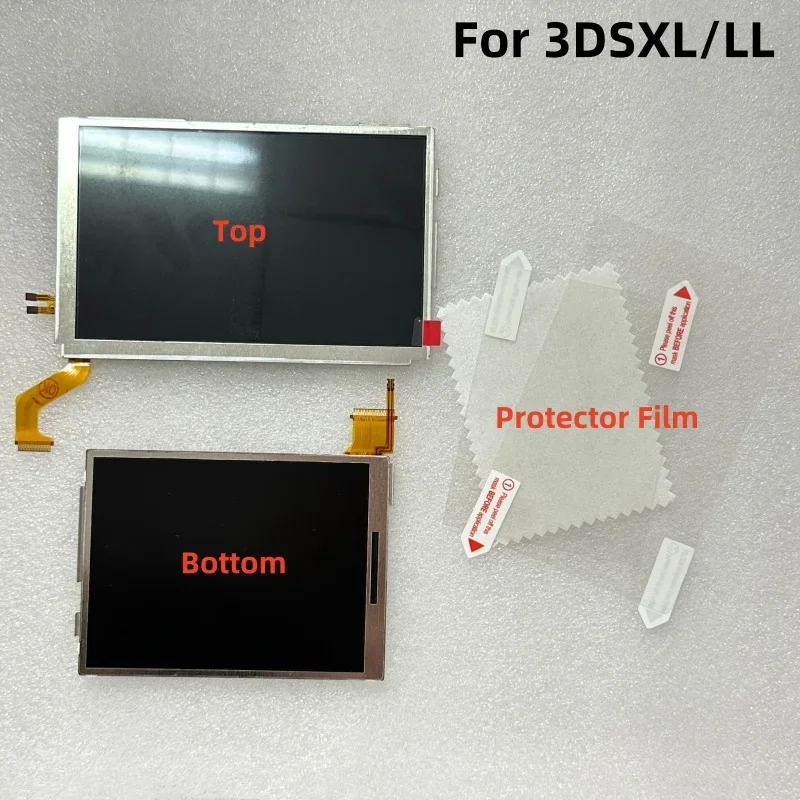 Original New for Nintendo 3DSXL 3DSLL Top Upper Lower Bottom LCD Display Screen Touch Screen Digitizer Glass Volume Camera Flex