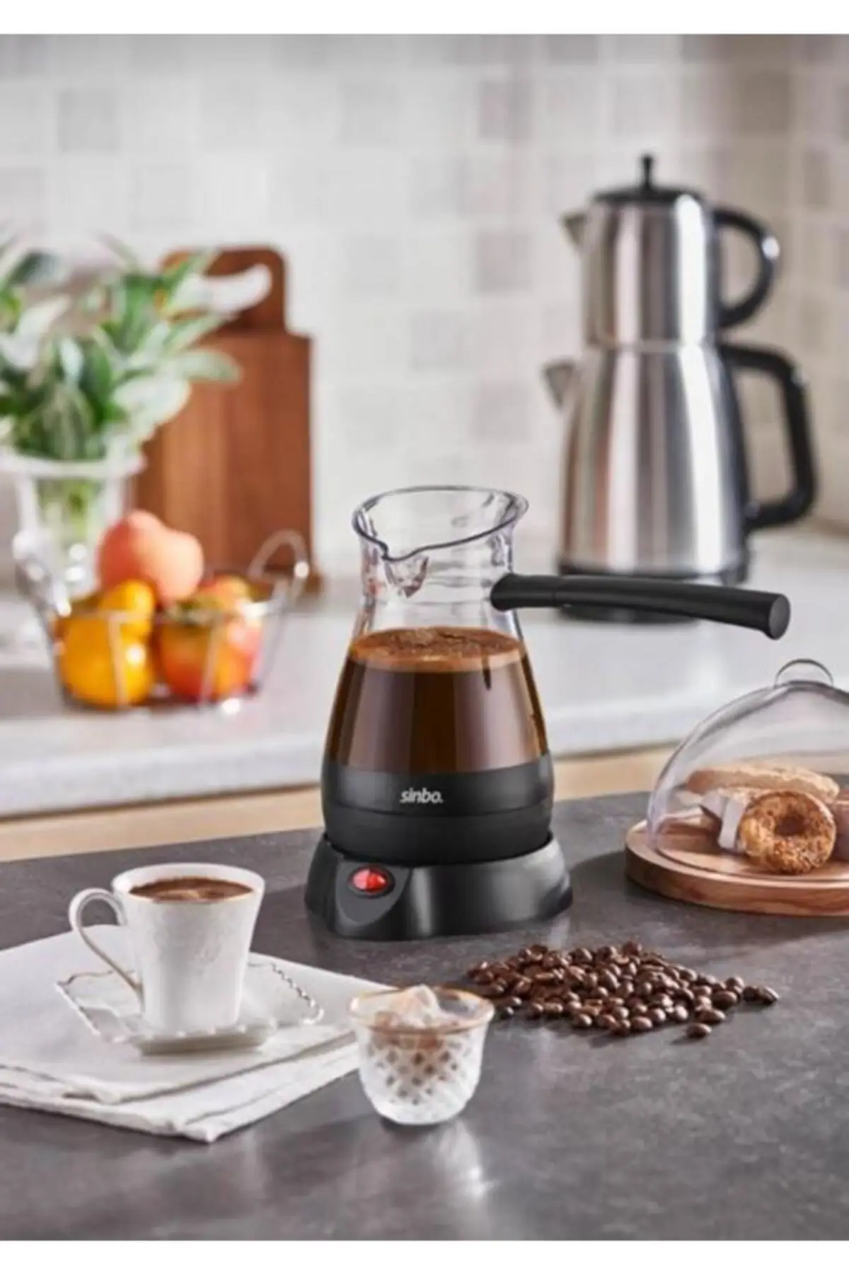 Easy Coffee Maker Pot Steel Electric Coffee Pot Sinbo