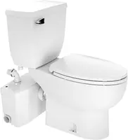 SaniPLUSMacerating Upflush Toilet Kit with Elongated Bowl Extension white toilet bowl  squating   squat toilet 1