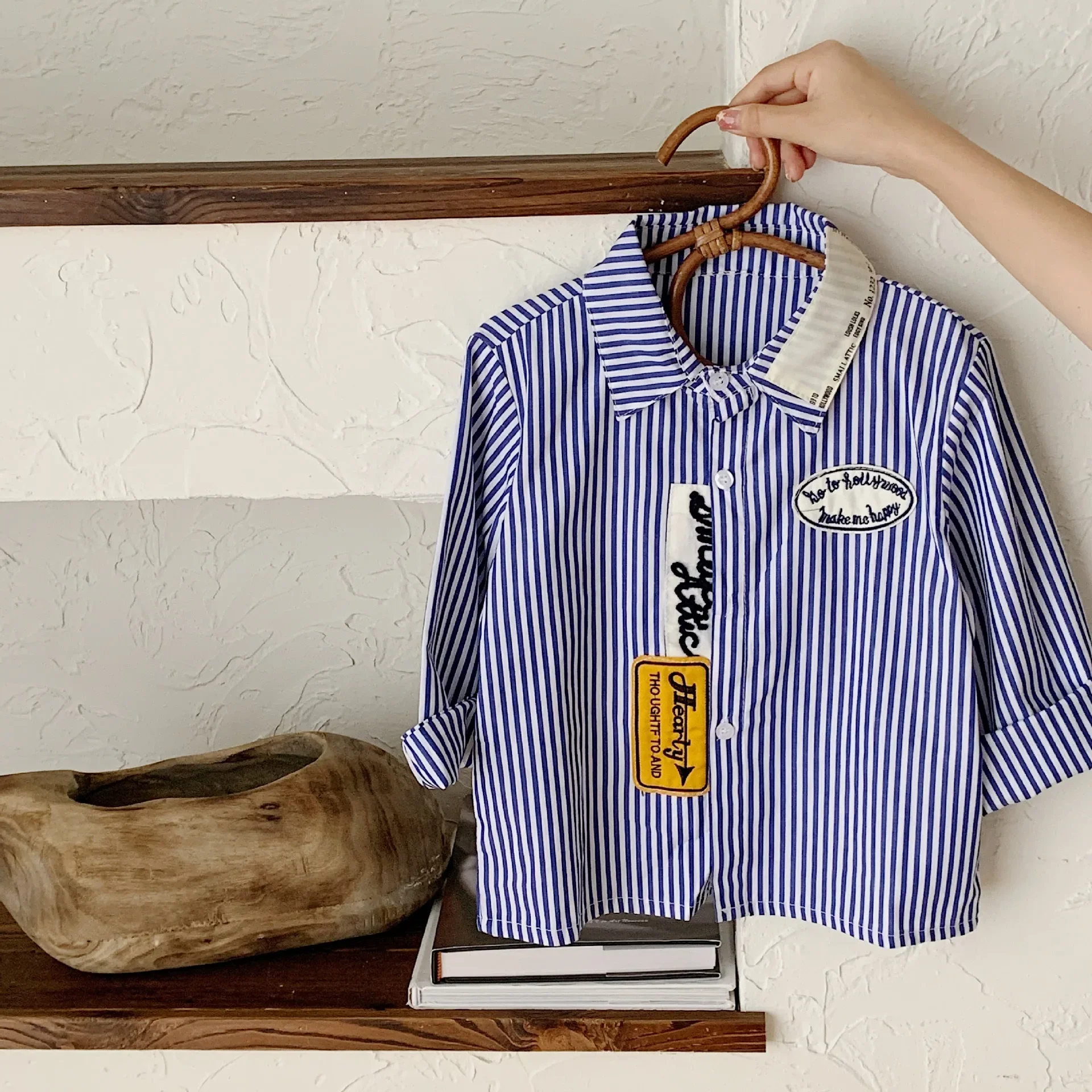 Children's Spring Long Sleeve Shirt Boys Girls Korean Version Cotton Candy Colored Shirt For Kids