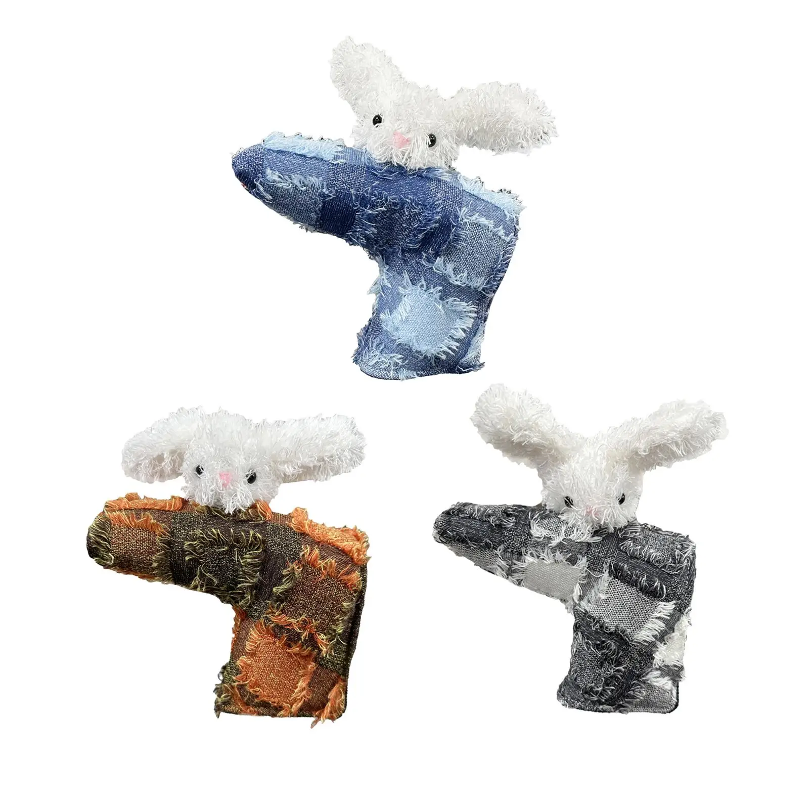 

Golf Putter Headcover Fashion PU Leather Bunny Decoration Golf Club Head Cover Protective Sleeve for Women Men for All Brands