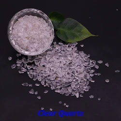 Natural Stone Crystal Chips for Reiki Healing and Aquarium Decoration (Clear Quartz)