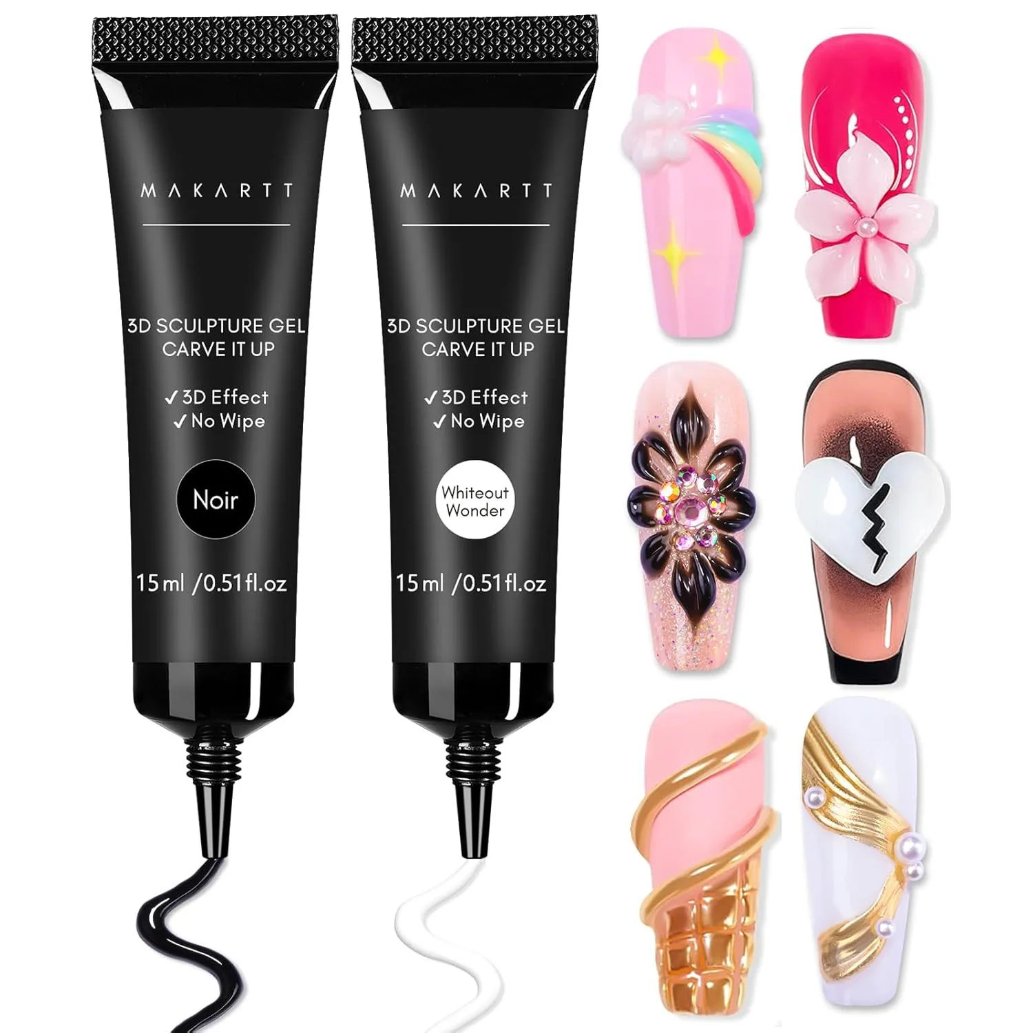 Nail Glue 3D Nail Gel Sculpting Gel Nail Art Glue Kit