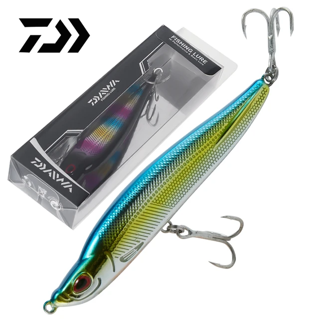 DAIWA Hard Fishing Lures Fast Sinking Pencil Swimbait Crank Wobbler Fishing  Tackle 2 Hooks Hard Bait Fishing Accessories - AliExpress