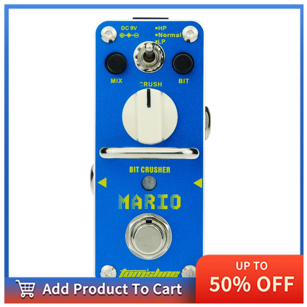 

Ароматическая мини-измельчитель для Марио с одним эффектом, аксессуары для гитары с реальным обходным эффектом