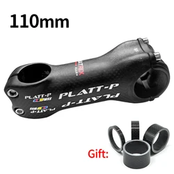 Enhanced Carbon Mountain Bike Stem - 31.8mm Handlebar, Black Matte Finish, Multiple Length Options (110)
