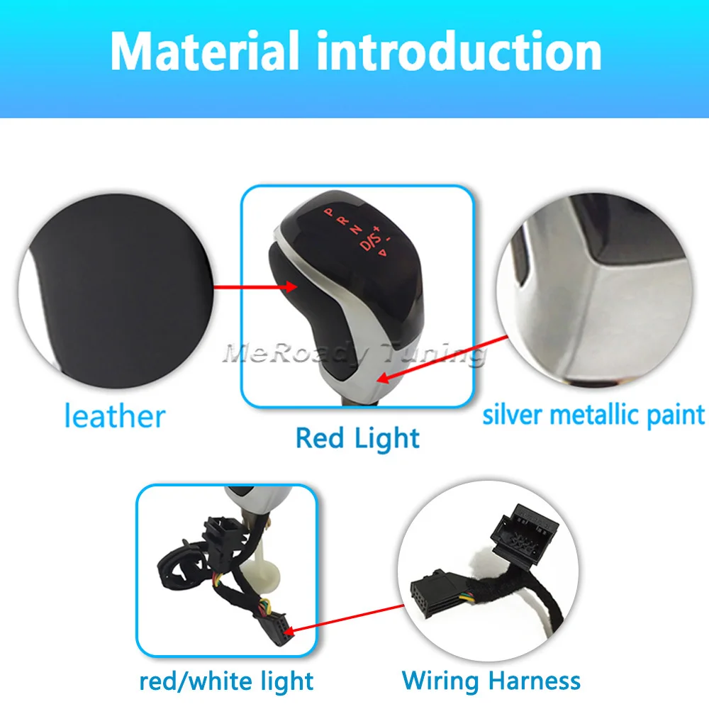 LED DSG Gear Knob Auto Shifter Stick for VW Golf 7 6 Jetta MK6 GLI Passat B8 Tiguan Mk2 Polo CC Touran R20 Scirocco Accessories