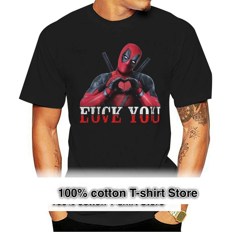 Deadpool T-shirt | Cotton Tee Shirt | Deadpool Shirts | Deadpool Love |  Cotton Tshirt - Love - Aliexpress