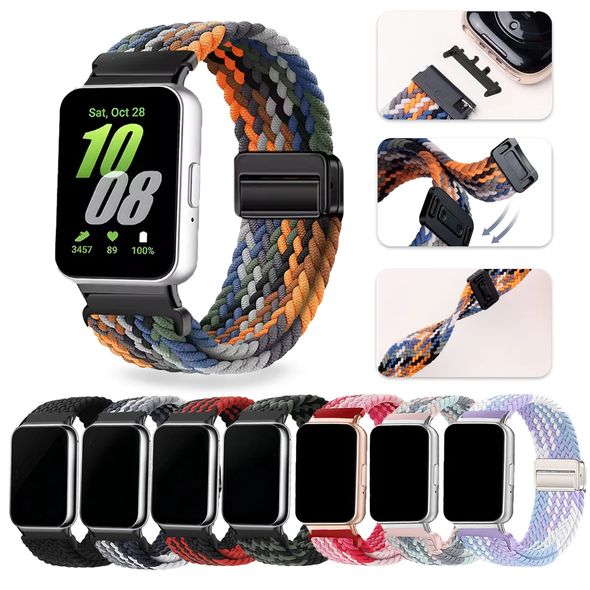 Adjustable Fashion Magnetic Sport Braided Watchband - Smart Accessories