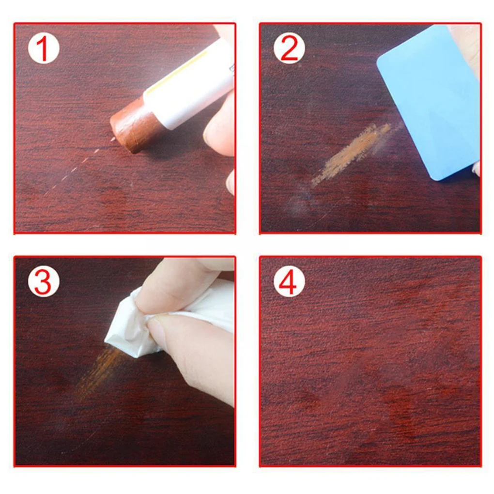 Wood Floor Repairing Wax Pen Furniture Scratching Crack Closet Door Portable Maintenance Crayon Accessory for Type 4