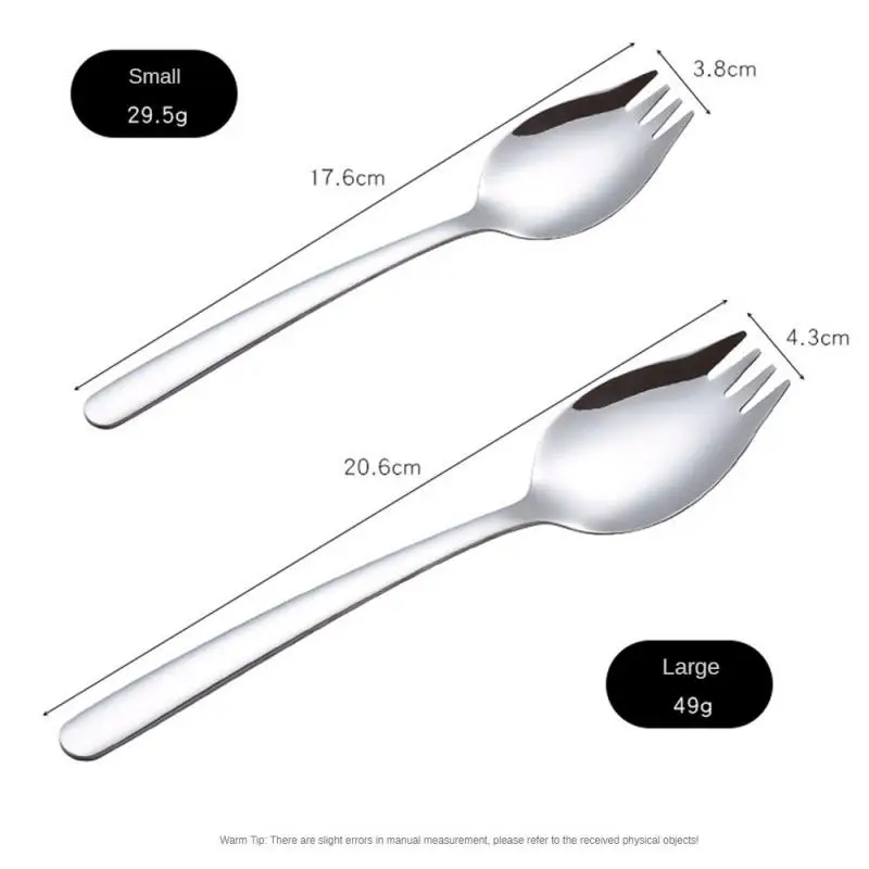 Fruit Fork Cartoon Kids Cake Fruit Toothpick Stainless Steel Fork Multi-Function Bento Lunch Bento Accessories Party Spork 1pc fruit fork food picks food toothpicks