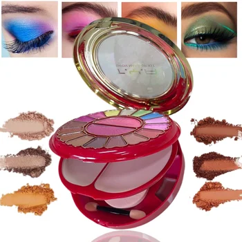 Ultimate 24-Color High-Quality Professional Makeup Palette Gift Box | With Mirror + Complete Set of Brushes | Eye Shadow, Blush, Lip Gloss, Powder All-In-One Set | Stage-Level Makeup to Everyday Natural Makeup | Valentine's Day Essentials for Girlfriend/Newcomer
