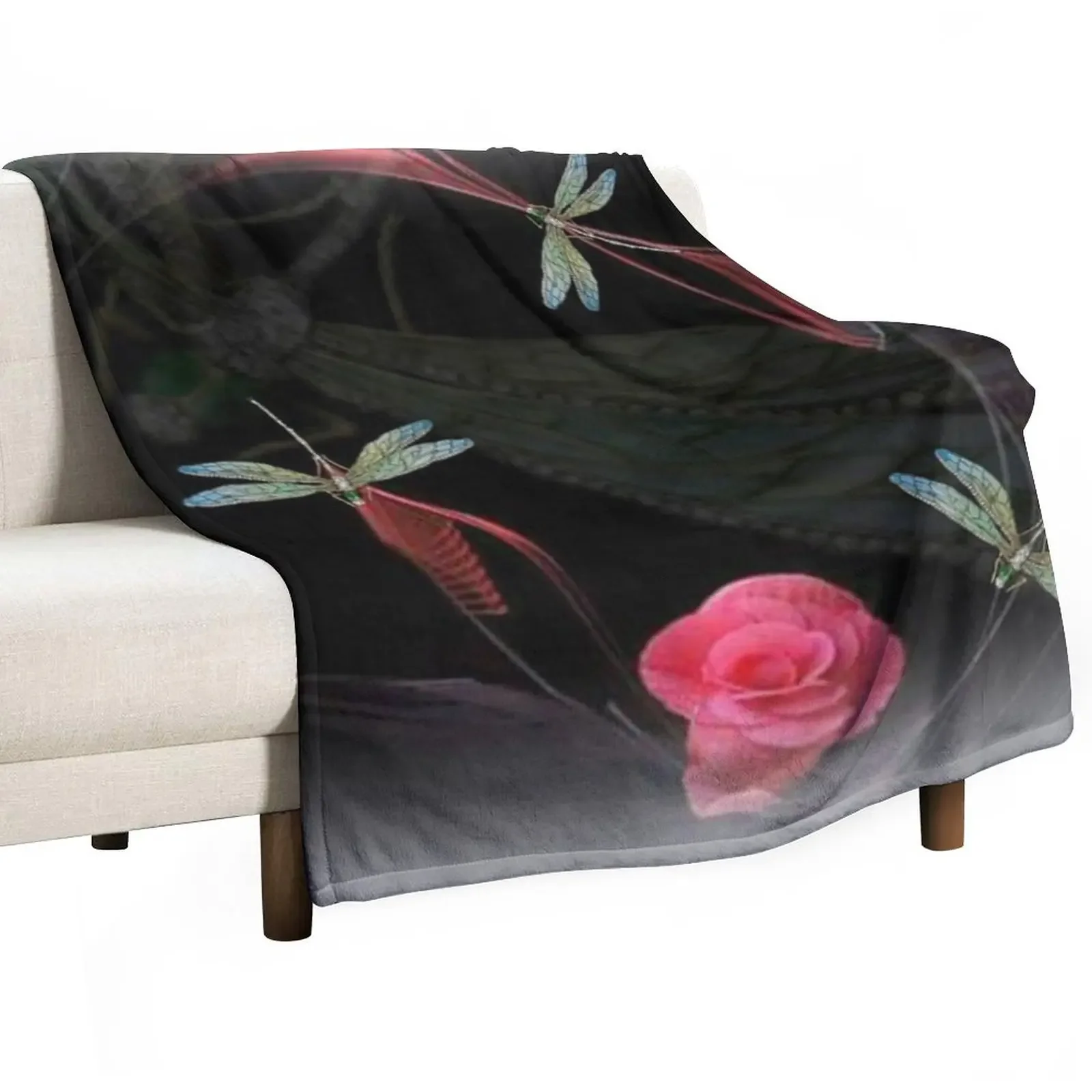 

DRAGONFLY ANGELS Throw Blanket bed plaid Polar Blankets