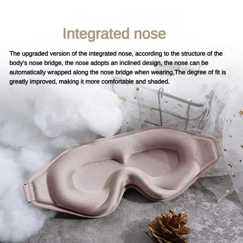 Deluxe 3D Memory Foam Sleep Mask for Ultimate Comfort and Total Light Blocking