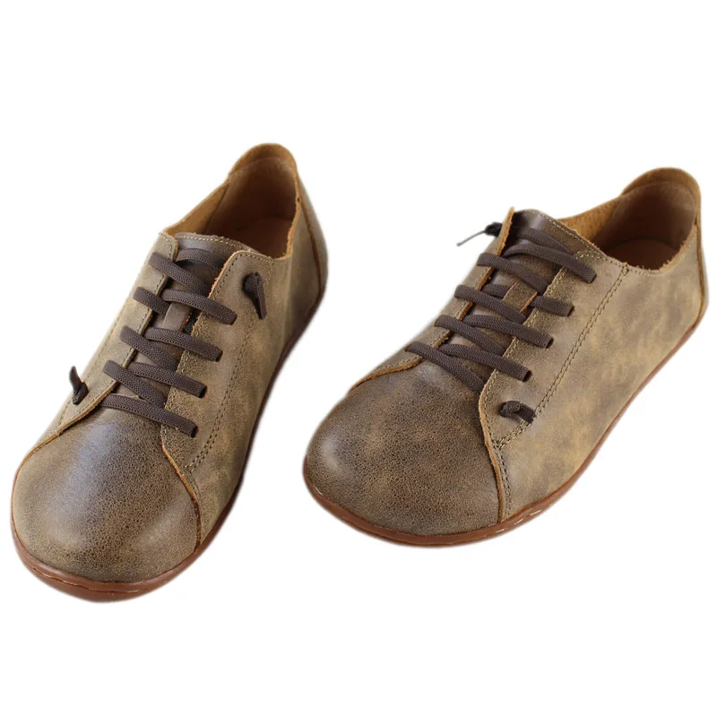 Vintage Cowhide Men's Shoes Outdoor Shoes Worn Out Effect Genuine Leather men leather shoes