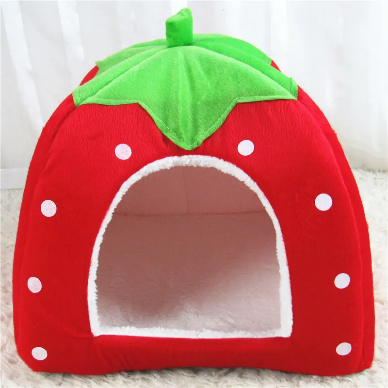 Dog Kennel dog kennel cat kennel pet yurt strawberry nest tent dog cage pet supplies