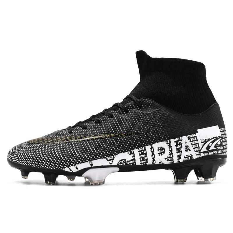 FG/TF Football Boots Men's Soccer Cleats High Ankle Professional Field Boots Anti-skid Outdoor Training Sports Shoes Football football shoes