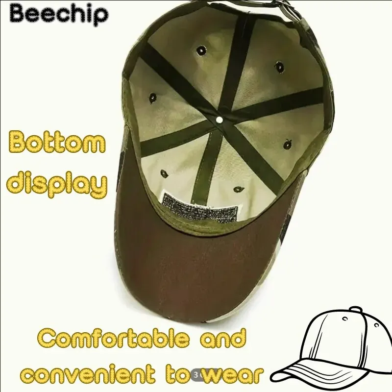 Men's Outdoor Sun Protection and Sunshad Youth Camo Duck Tongue Spring and Autumn Middle Age Baseball Hat