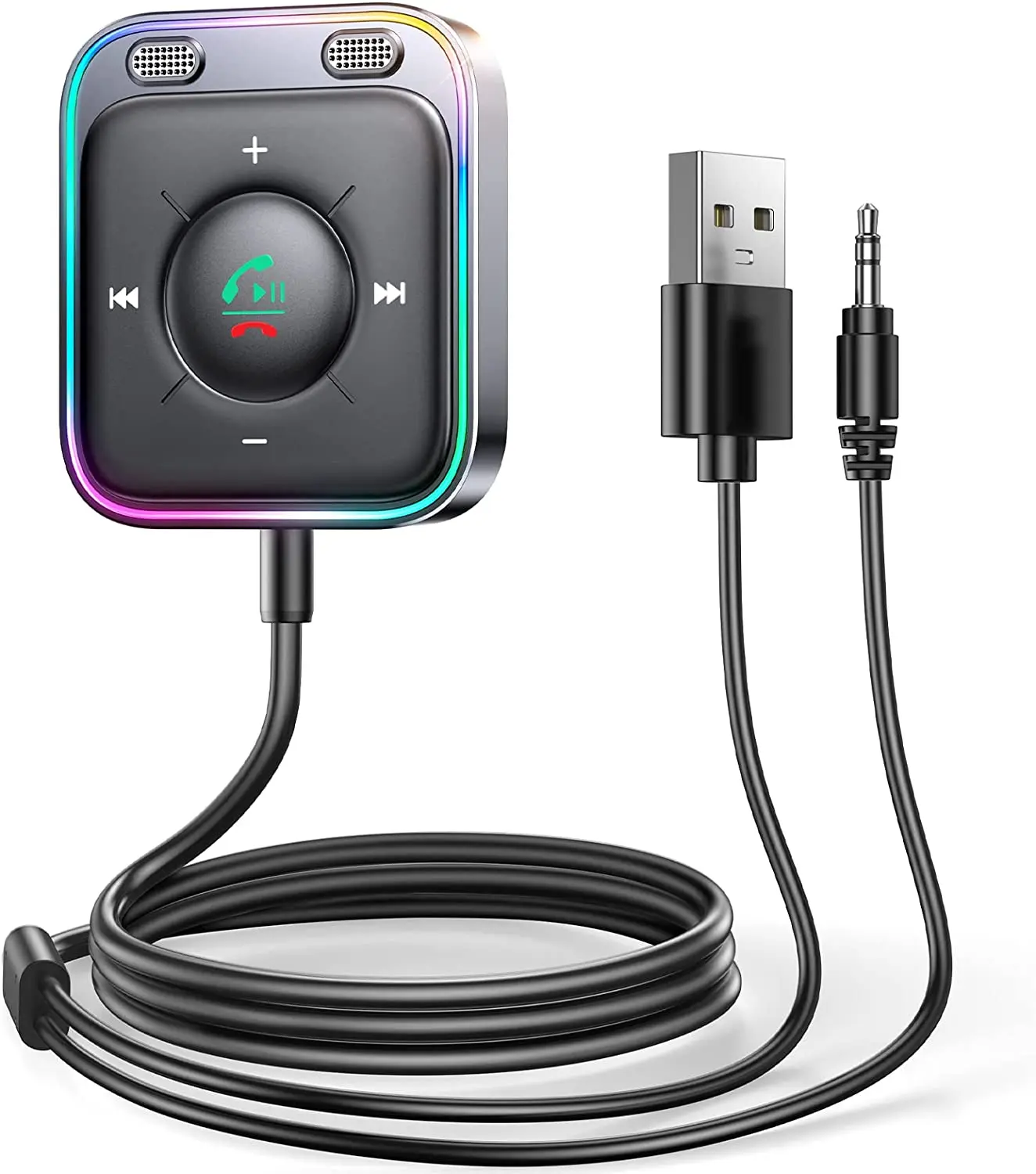 Adaptador auxiliar Bluetooth 2023 para coche, transmisor de