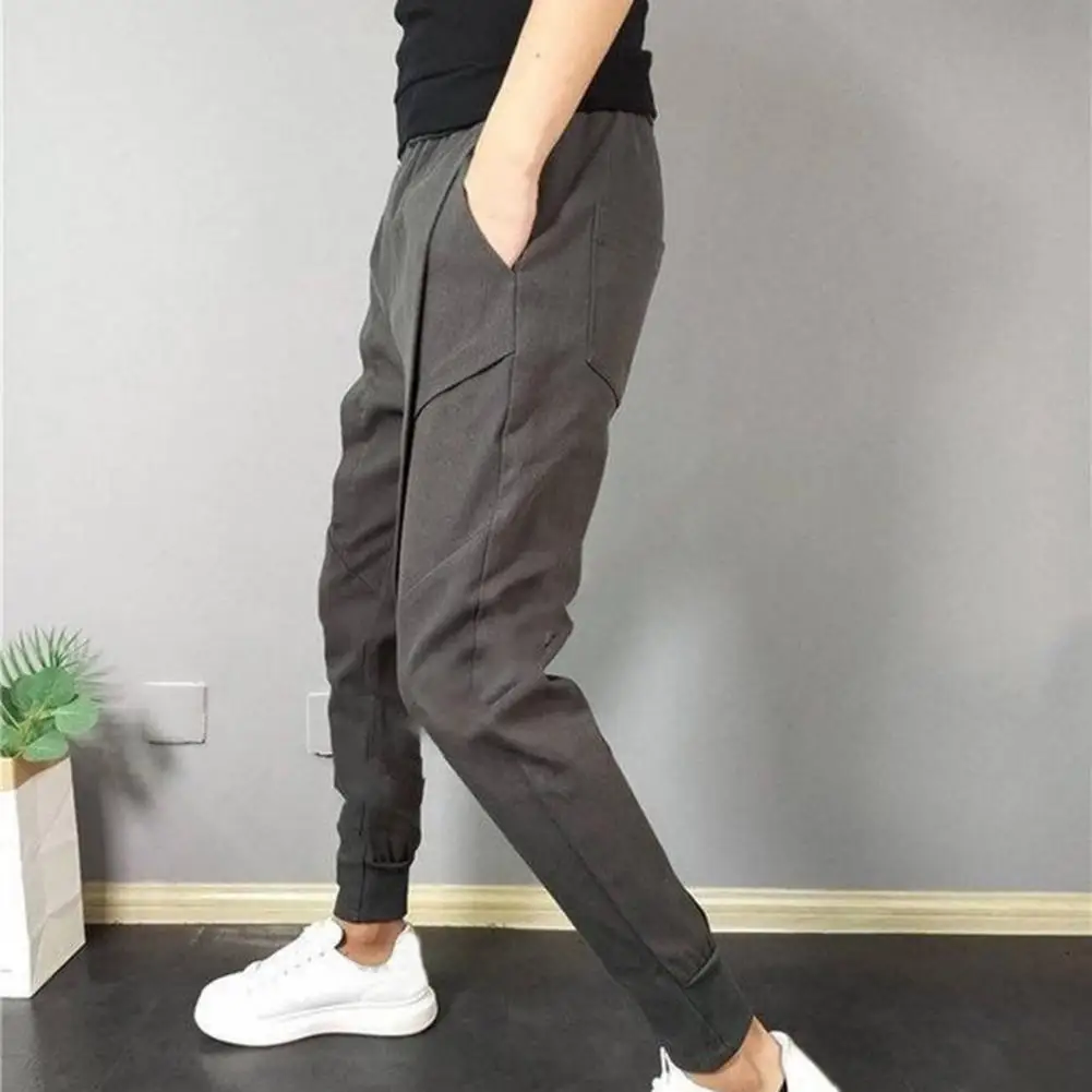 Fashion Side Pocket Pencil Pants Men Hip Hop Patchwork Ripped Trouser  Sweatpants | eBay