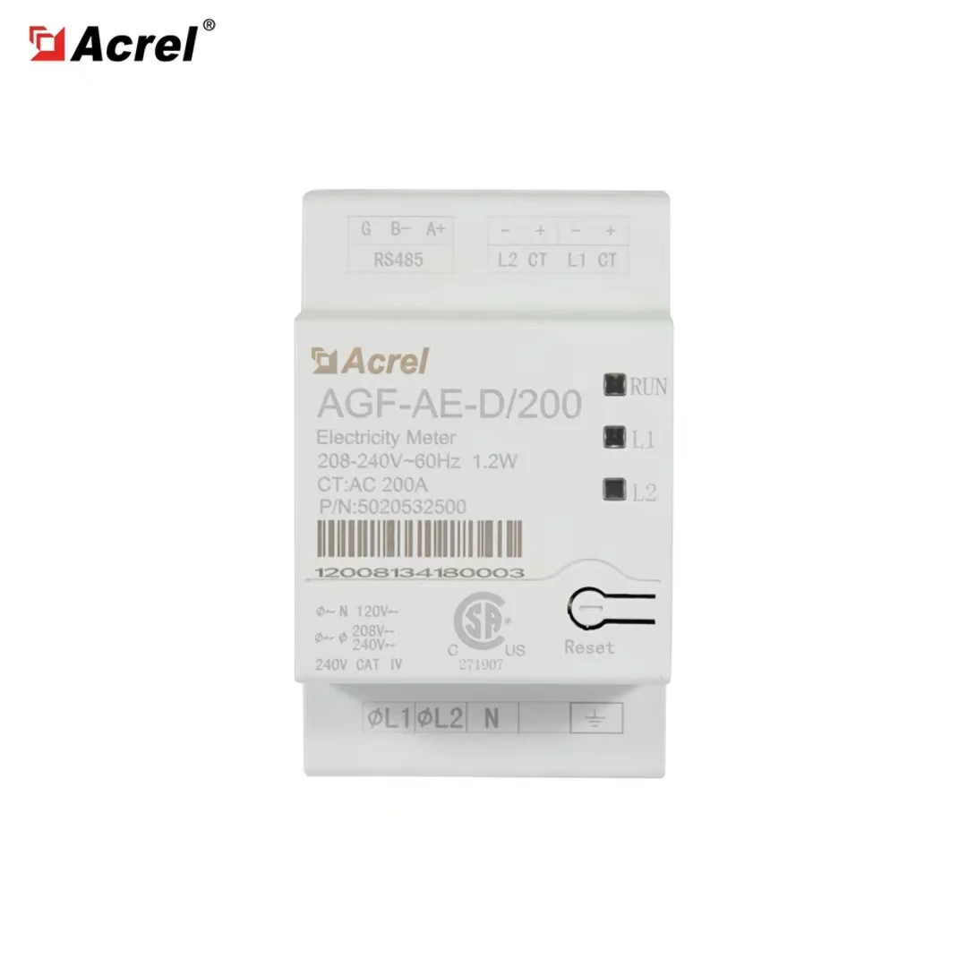 

Acrel AGF-AE-D/200 AC 110/120V Single Phase Three Wire Photovoltaic Inverters Energy Meter for Solar Power Monitoring System