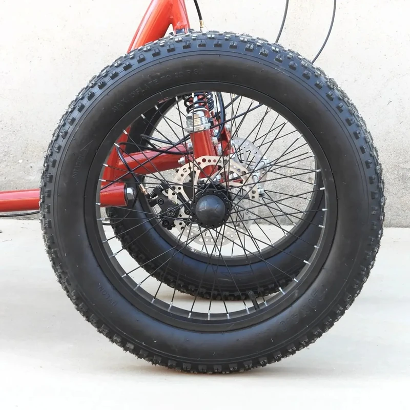 20" Four-Wheel Cargo Fat Bike 6
