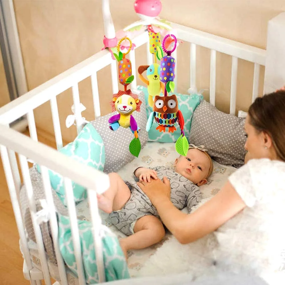 Description Picture 3 of item8 types of baby stroller hanging bells, bright colors, fun ringtones, and good friends to accompany babies