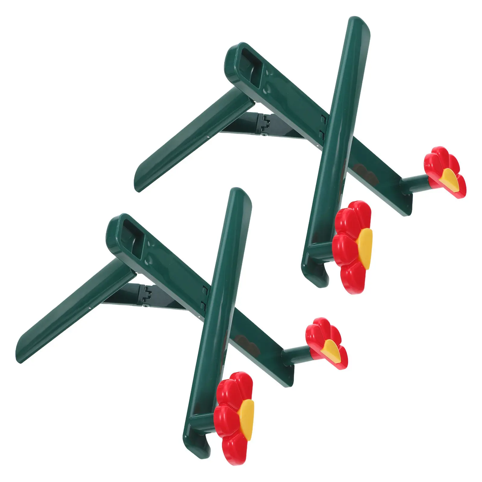 2Pcs 접이식 책 스탠드 휴대용 꽃무늬 플라스틱 독서 책 홀더 홈 오피스용 조정 가능한 요리책 레시피 디스플레이 데스크