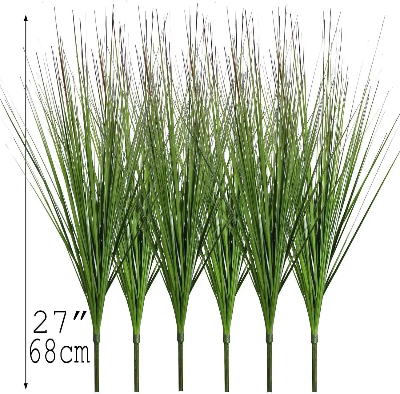 27" Artificial Plants Onion Grass Greenery Faux Fake Shrubs Plant Flowers Wheat Grass for House Home Indoor Outdoor Office Room