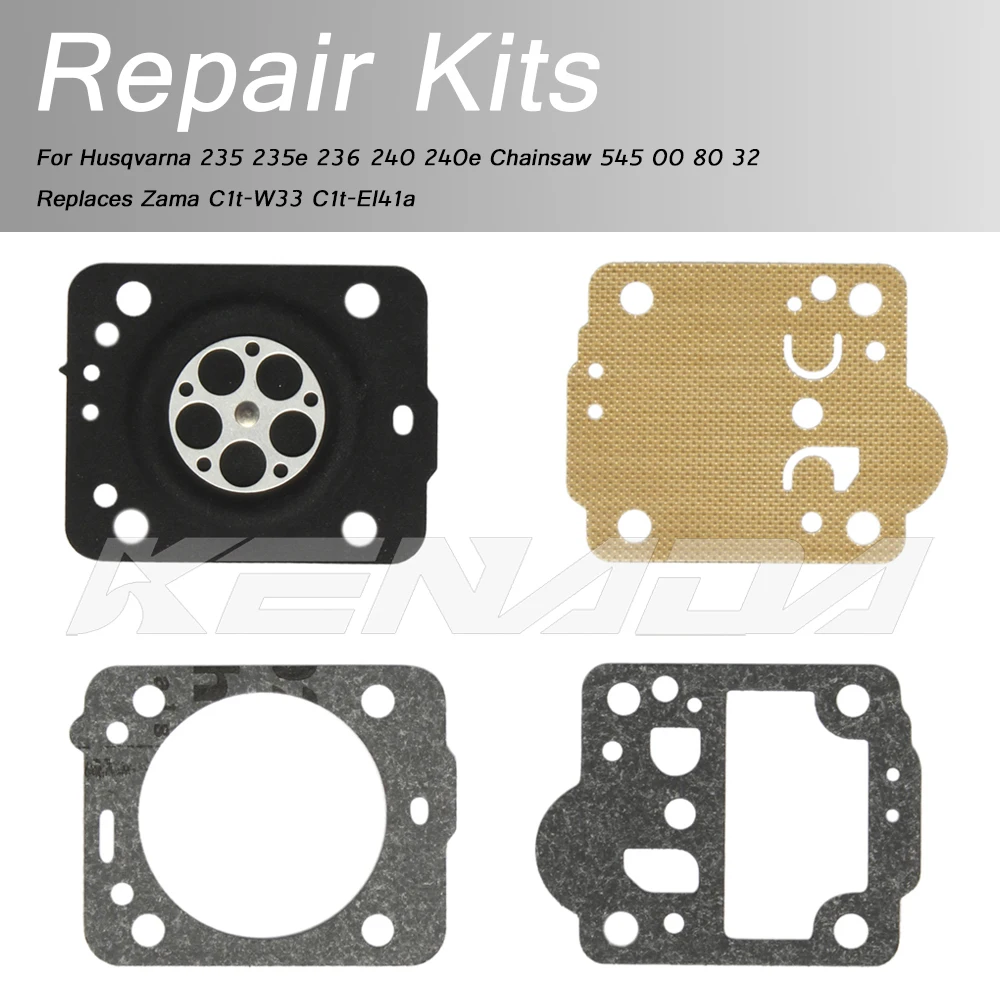 

For Husqvarna 235 235e 236 240 240e Chainsaw 545 00 80 32 Replaces Zama C1t-W33 C1t-El41a Carburetor Repair Kits