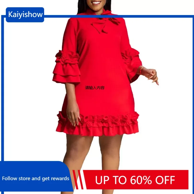 African Dresses for Women 2024 Spring New Arrival African Half Sleeve Elegant Pink Black Red Mini Dress Dashiki Africa Clothing new arrival foldable black box red ring rose jewelry box for valentine s day gift