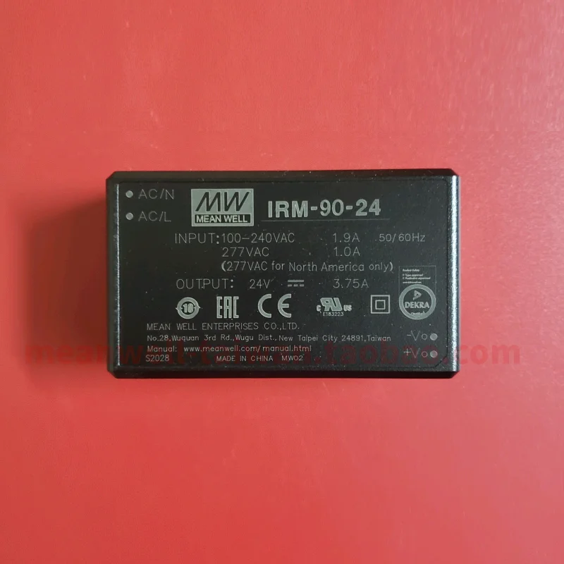 MEAN WELL IRM-90 스위칭 전원 공급 장치, IRM-90-12 IRM-90-15 IRM-90-24 IRM-90-48, 90W ST 그린 터미널 전원 모듈