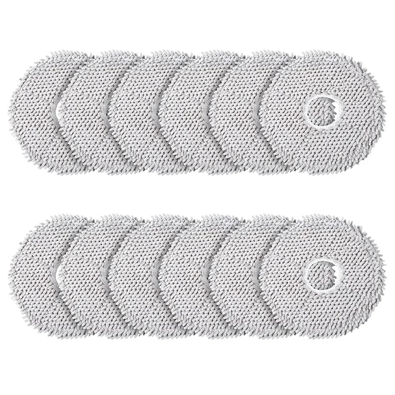 Pack of 12 Wipes for Xiaomi X10+&Dreame L10S Ultra/L10 Ultra Robot Vacuum Cleaner, Microfibre Wet Mop Pads Accessories HOT