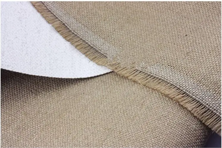 754g 1.7m painting canvas roll & heavy pure jute painting primed canvas roll for artist