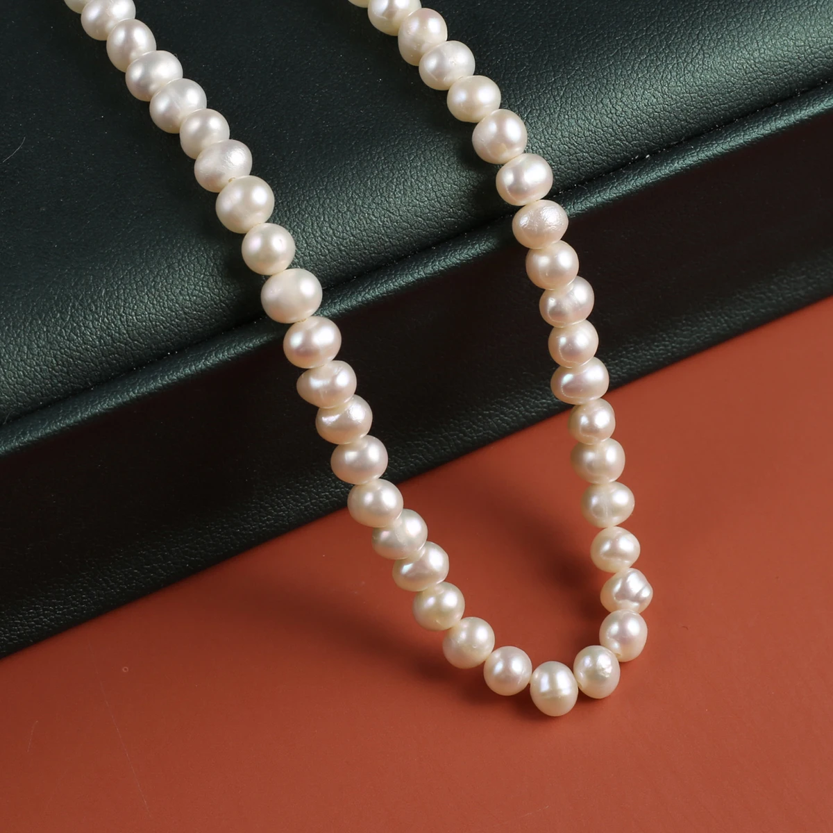 Natural Freshwater Pearl Punch Beaded 4-5mm Jewelry Making DIY Necklace Bracelet Accessory Charm Gift 36cm