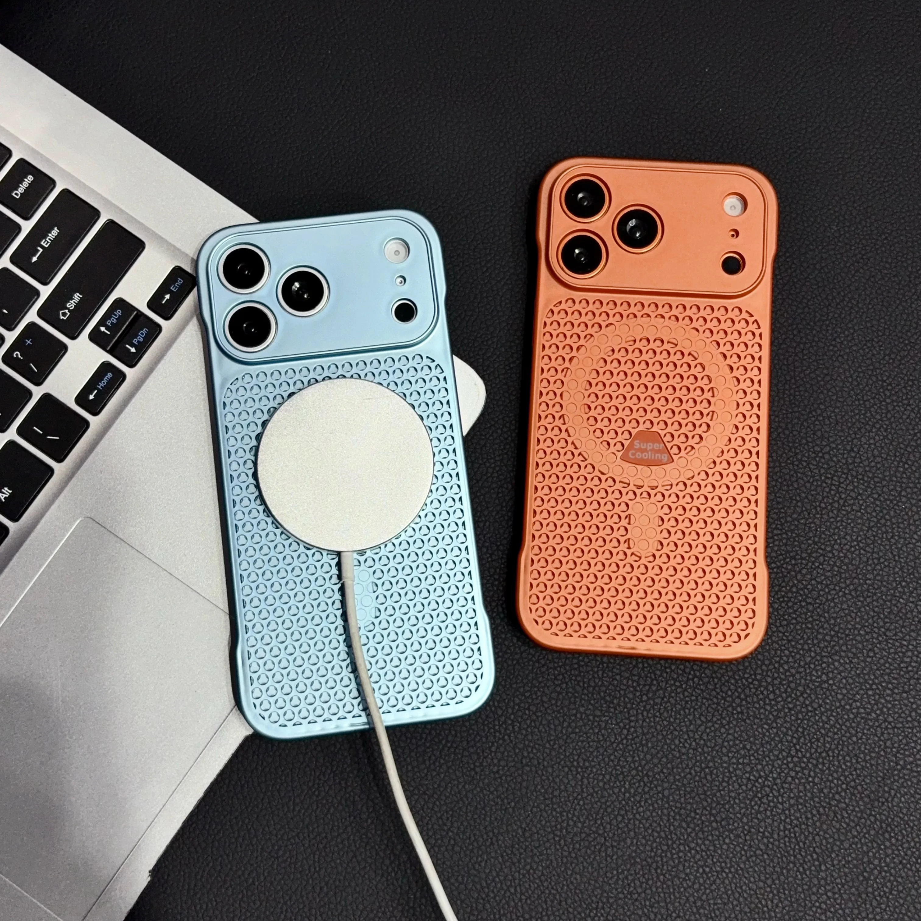 Ultra-Thin Honeycomb Mesh Magnetic Phone Case - Breathable Protective Cover