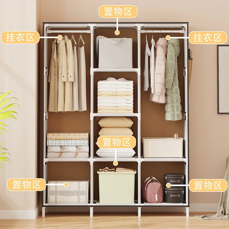 Dust Cloth Wardrobe Storage Cabinet storage cabinet fabric wardrobe cloth wardrobe