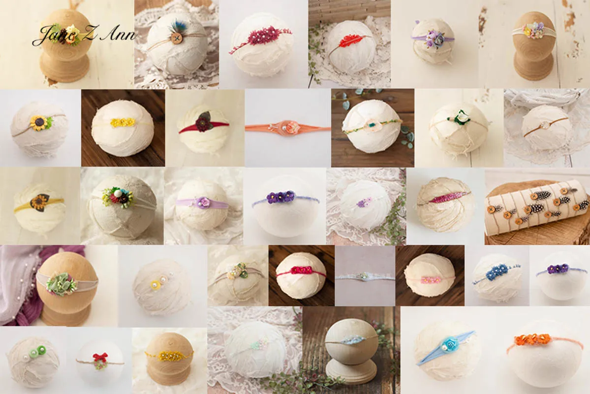 

Newborn Creative Head Flower Hair Ornament Hair Band Baby Photography Shooting Head Prop