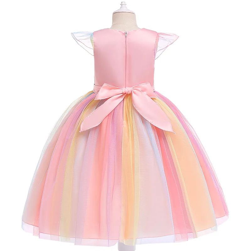 Purim Unicorn Girls Dress Kids Birthday Party Princess Costume for Halloween Cosplay Christmas Children Ball Stage Disfraz Mujer cosplay costume kids girls dress halloween dress outfit