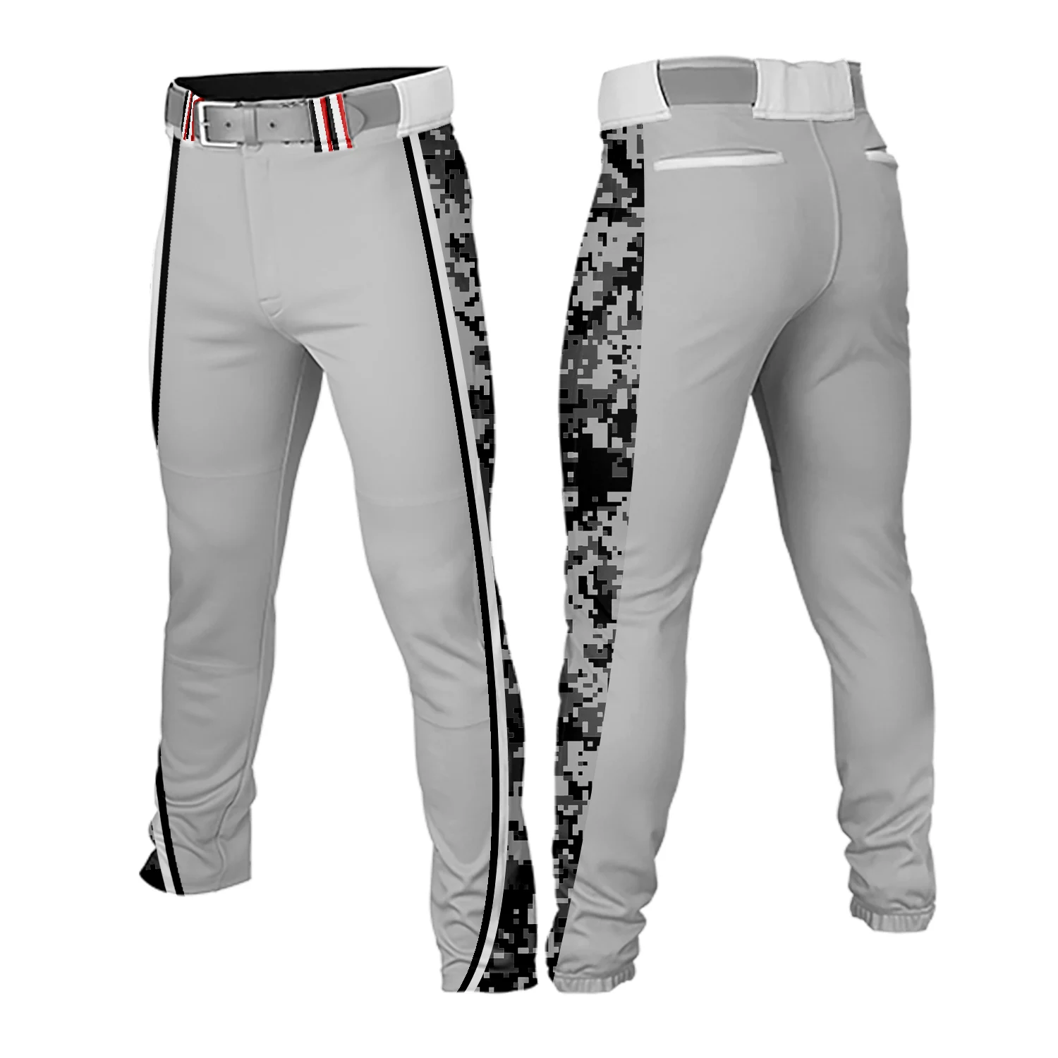 Men Youth Camouflage Practice Baseball Pants Softball Training Uniform Team Name Loose Athletic Trousers
