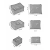 6pcs/Set Travel Storage Bags Luggage Compartment Classified Storage Bag Underwear Socks Travel Bag Clothing Foldable Storage Bag 6