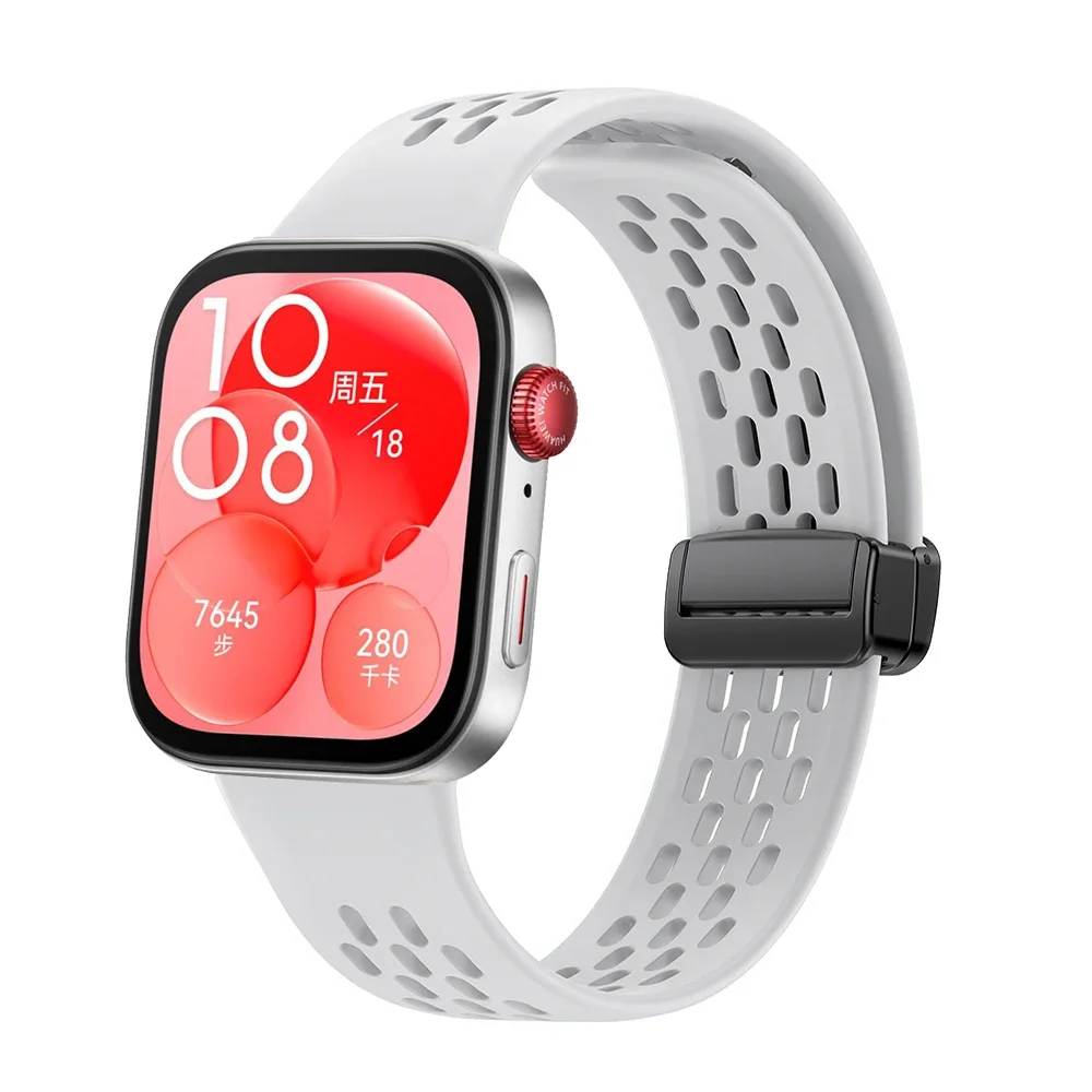 Breathable Magnetic Silicone Sport Strap Replacement Bracelet