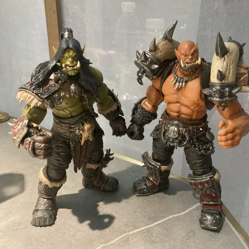 1/12 Scala Da Collezione Wow Garrosh Hellscream 16Cm Antico Campo Di Battaglia Berserker Orc Set Completo Action Figure Model Doll Toys