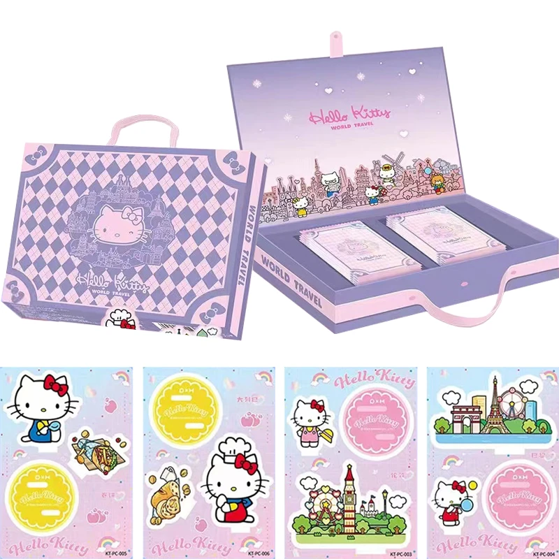 

Новые оригинальные милые Мультяшные коллекционные открытки Hello Kitty кавайные Аниме фигурки редкая Золотая Бриллиантовая открытка Девочка Сердце коллекционные подарки