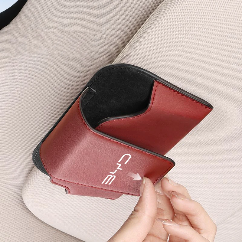 차량용 햇빛가리개 선글라스 박스, 인피니티 QX55 QX50 QX60 70 QX80 QX30 EX FX JX 안경 클립, 가죽 자동 안경 홀더
